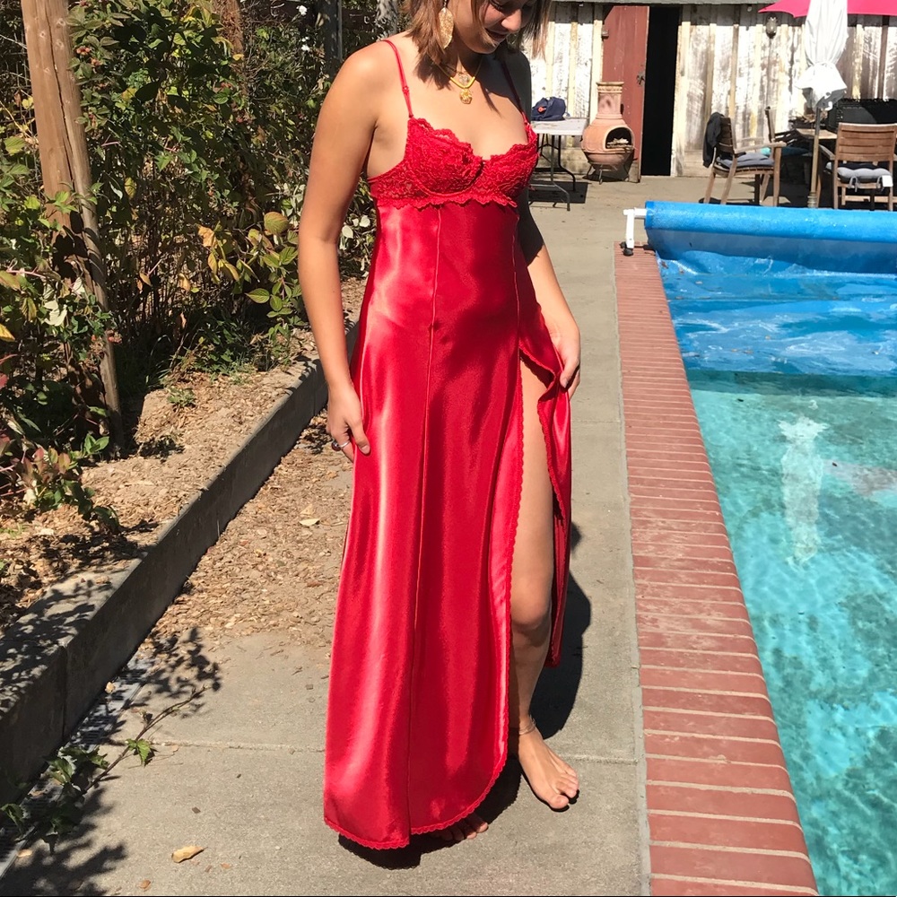 Seductive slit dress